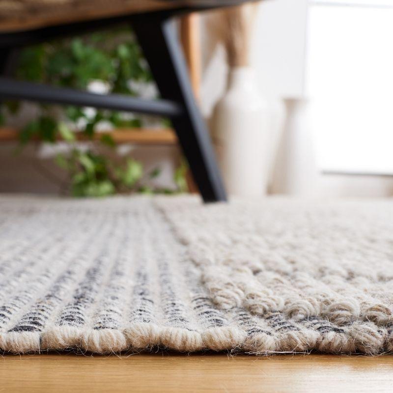 Foundry Select Ailiedh Vermont Flat Weave Wool/Cotton Striped Rug in Beige/Ivory