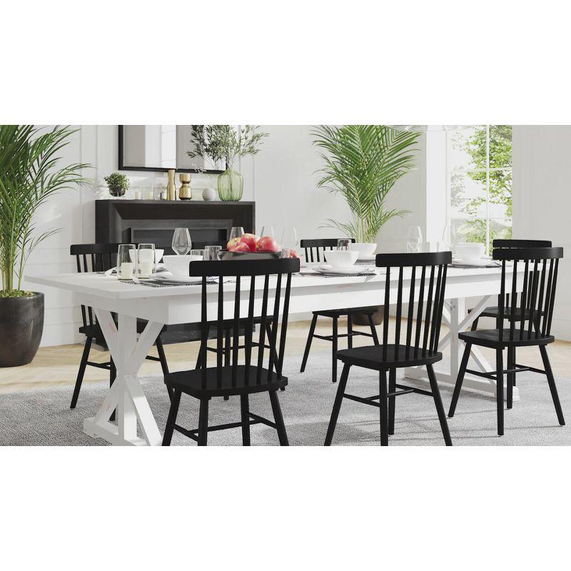 Taylor & Logan 84"x40" Hamish Rectangular Dining Table Brown: Seats Up to 8, Wood Frame, 1-Year Warranty