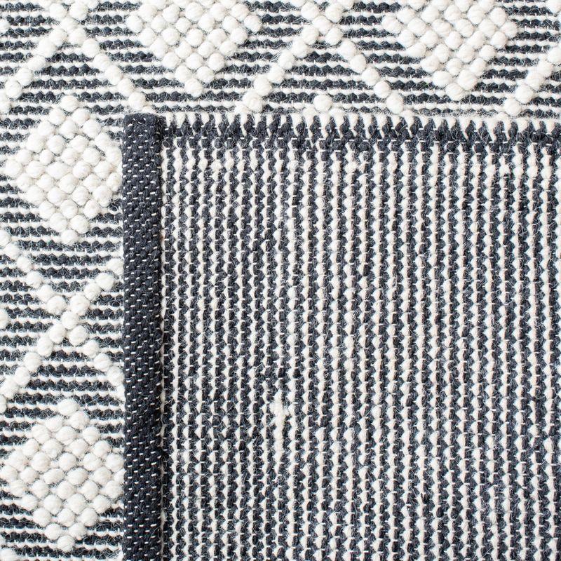 Natura NAT475 Hand Woven Area Rug - Ivory/Black - 6'x6' - Safavieh.