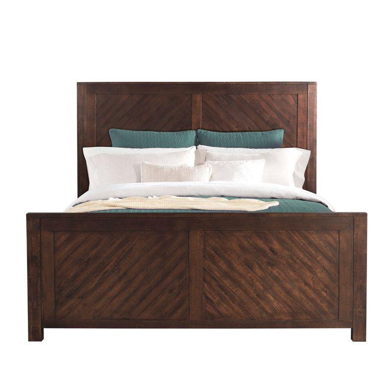 Dex Platform Storage Bed Walnut Brown - Picket House Furnishings