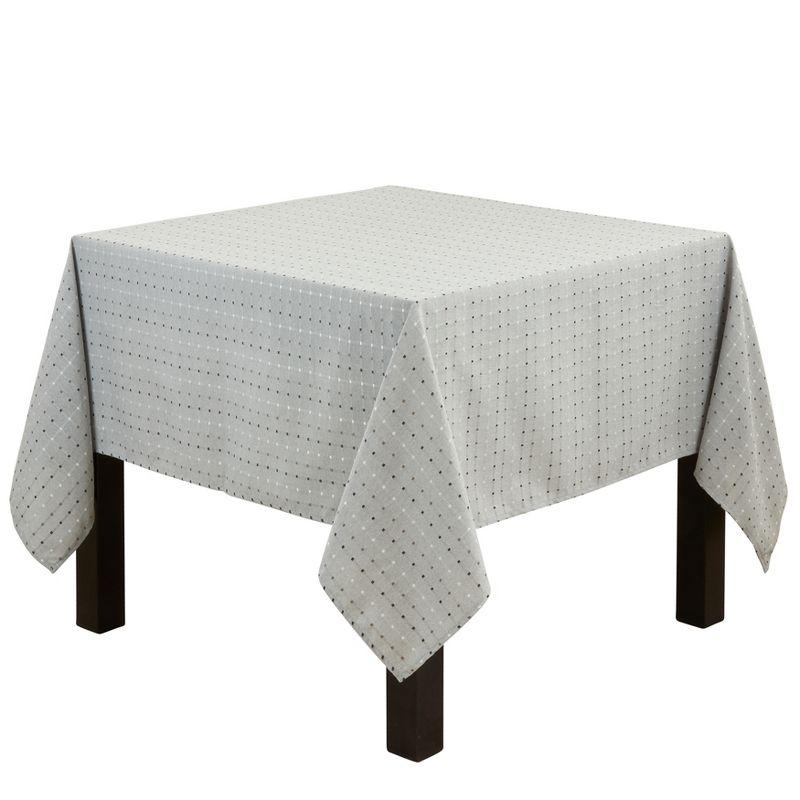 Saro Lifestyle Solid Color Tablecloth With Stitched Line Design