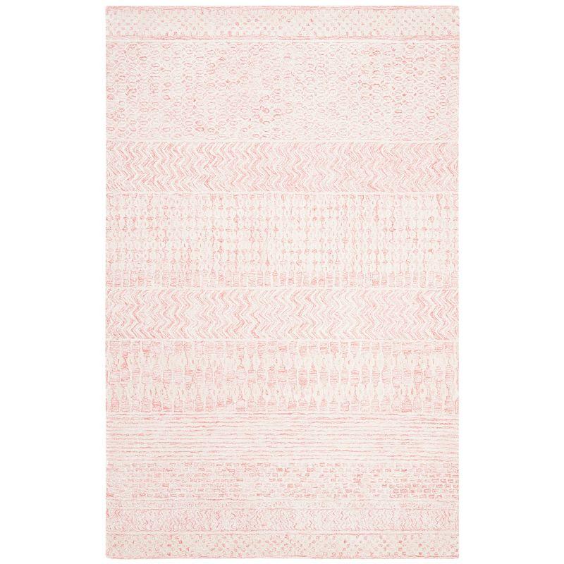 Glamour GLM538 Hand Tufted Indoor Area Rug - Light Pink/Ivory - 4'x6' - Safavieh