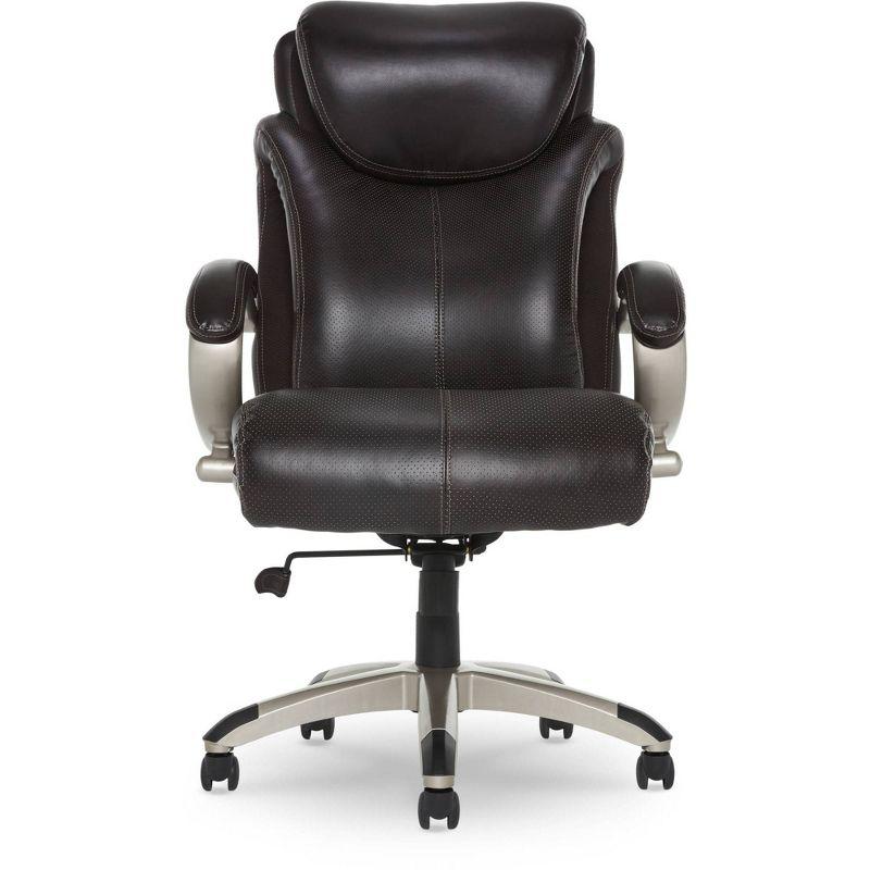 Serta Dayton Big and Tall Executive Office Chair with AIR Technology, Brown Bonded Leather