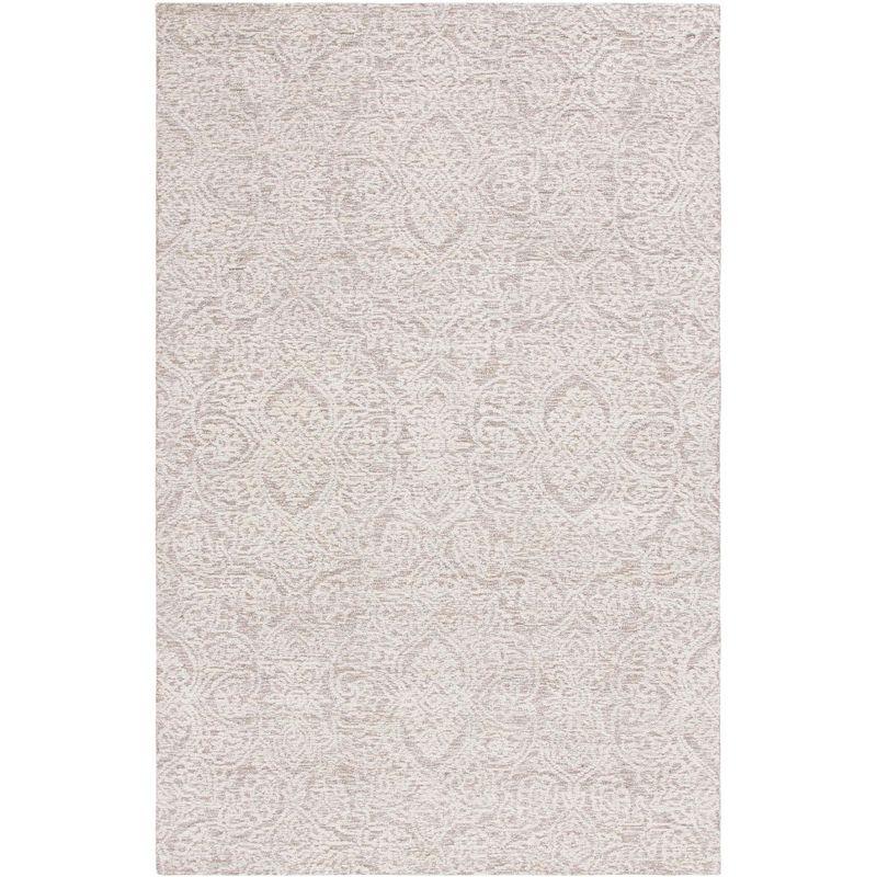 Natural Ivory Hand-Tufted Wool 4' x 6' Area Rug