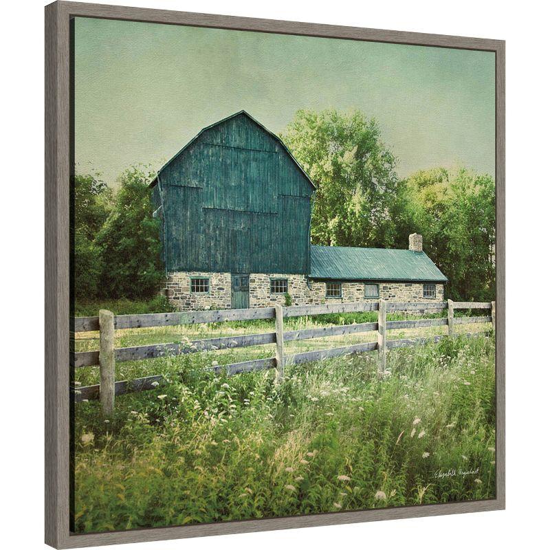 Amanti Art Blissful Country III (Barn) by Elizabeth Urquhart Framed Canvas Wall Art