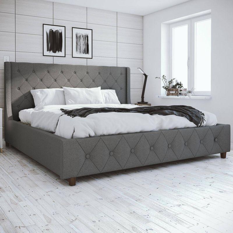CosmoLiving by Cosmopolitan Mercer Tufted Upholstered Platform Bed