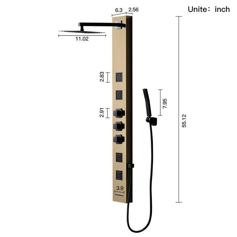 55.12'' Shower Panel with Fixed Shower Head