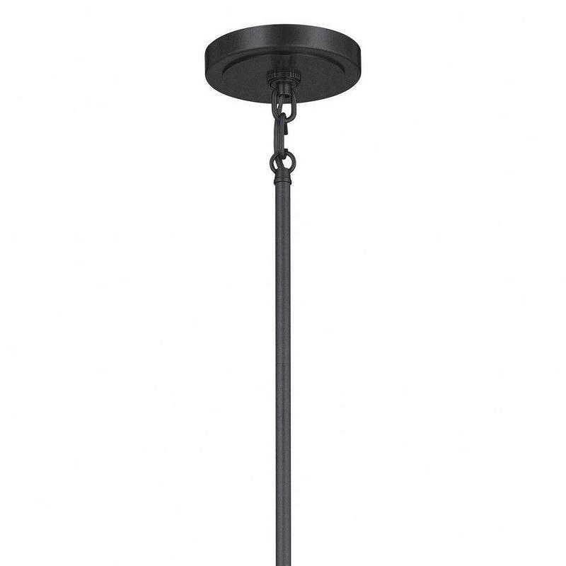 Karthe 28.5" 6 Light Chandelier Black