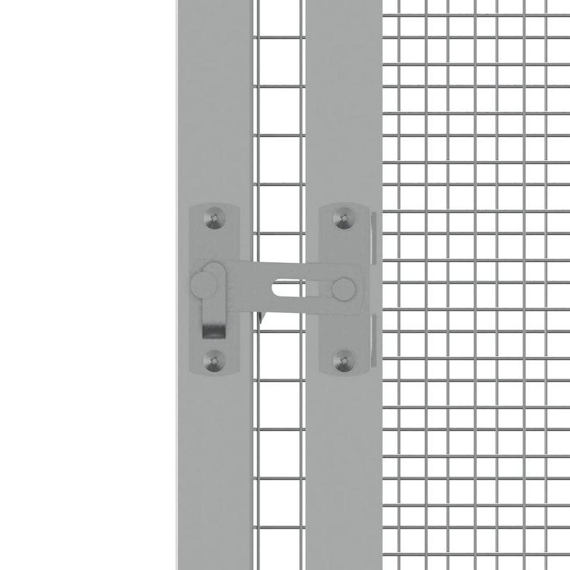 vidaXL Bird Cage Anthracite 43.7 in.x42.1 in.x83.3 in. Galvanized Steel