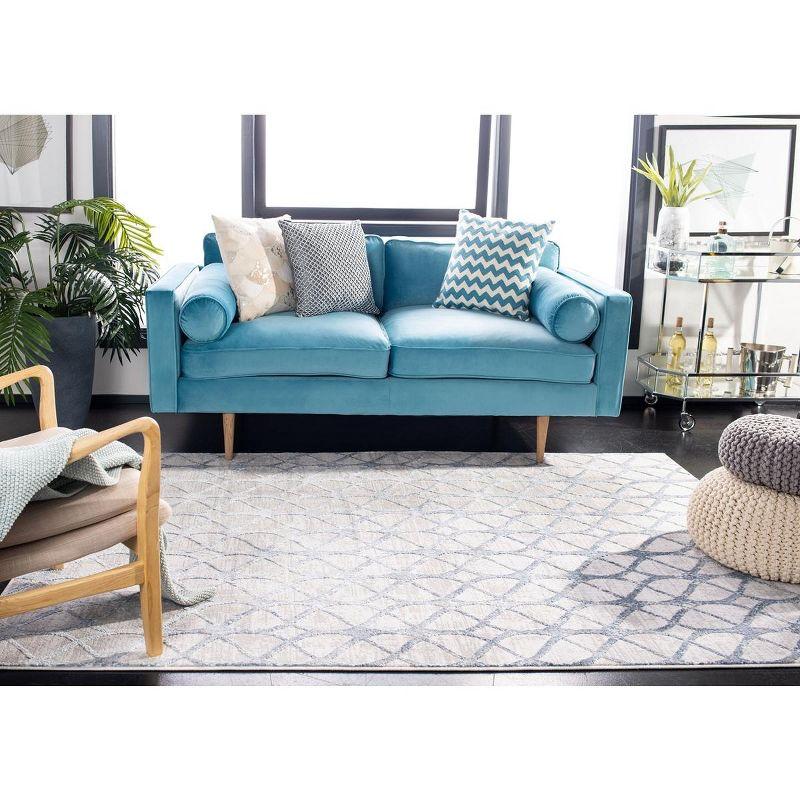 Amelia ALA792 Power Loomed Area Rug - Grey/Blue - 4'x6' - Safavieh.