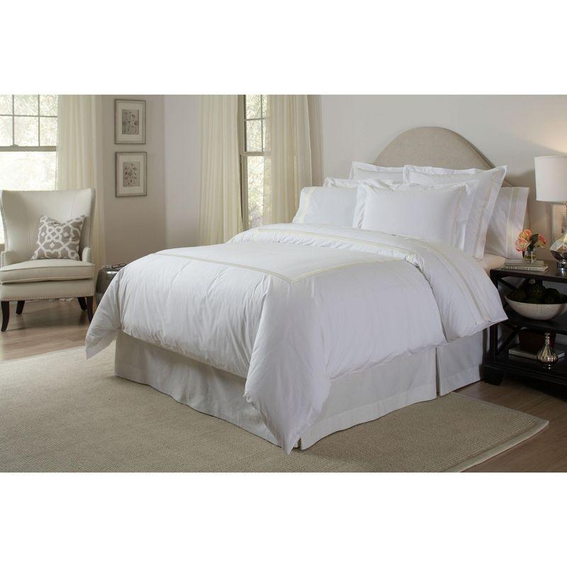 Pointehaven 300 Thread Count Deep Pocket Long Staple Cotton Embroidered Oversized Sheet Set