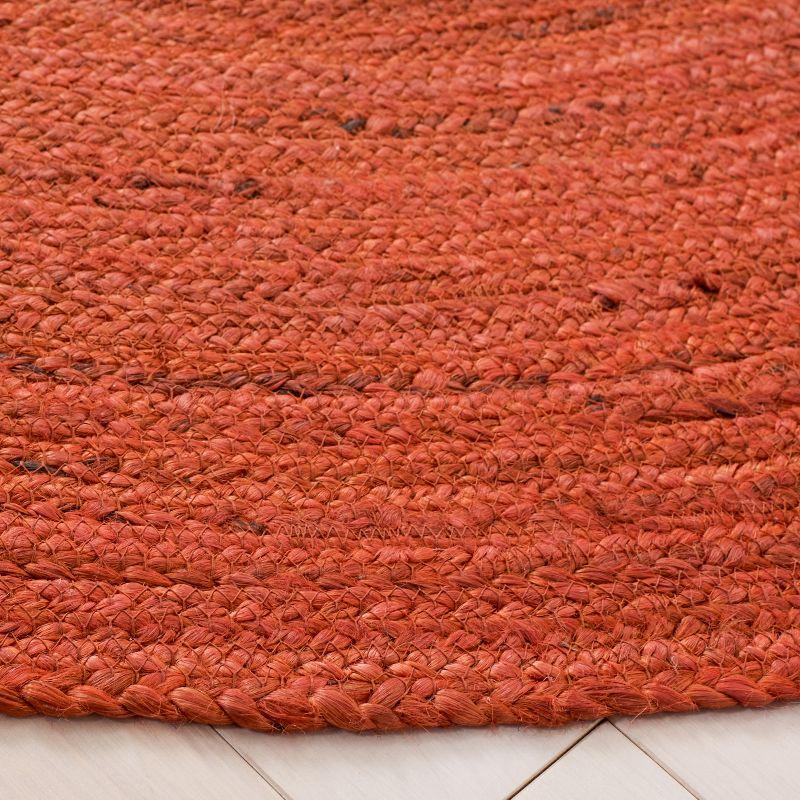 August Grove® Parkington Vintage Leather Hand Woven Jute Solid Color Rug