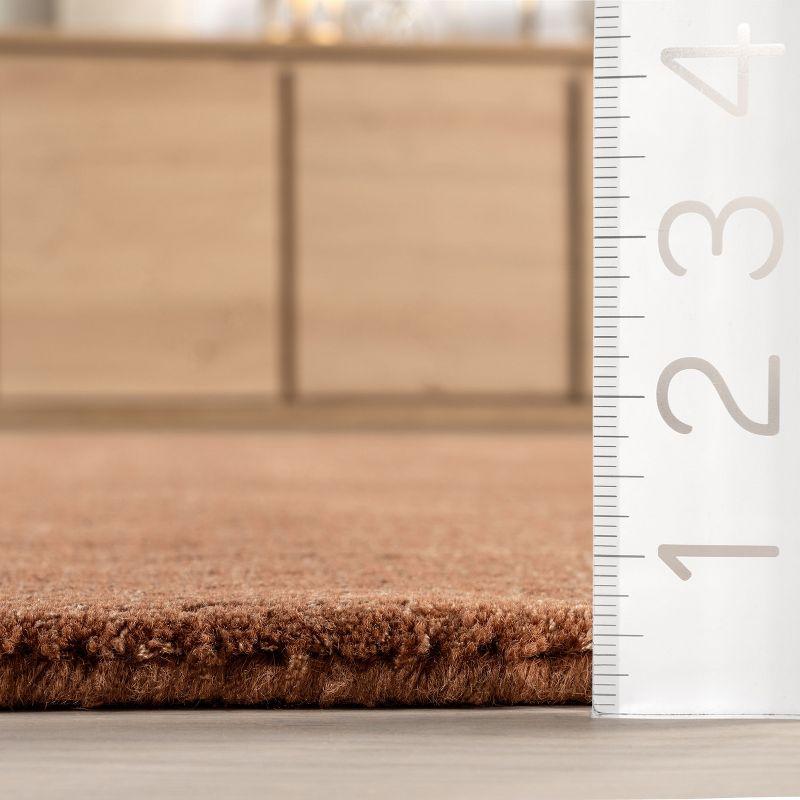 Nuloom Arrel Speckled Wool-Blend Area Rug, 4' x 6', Brick