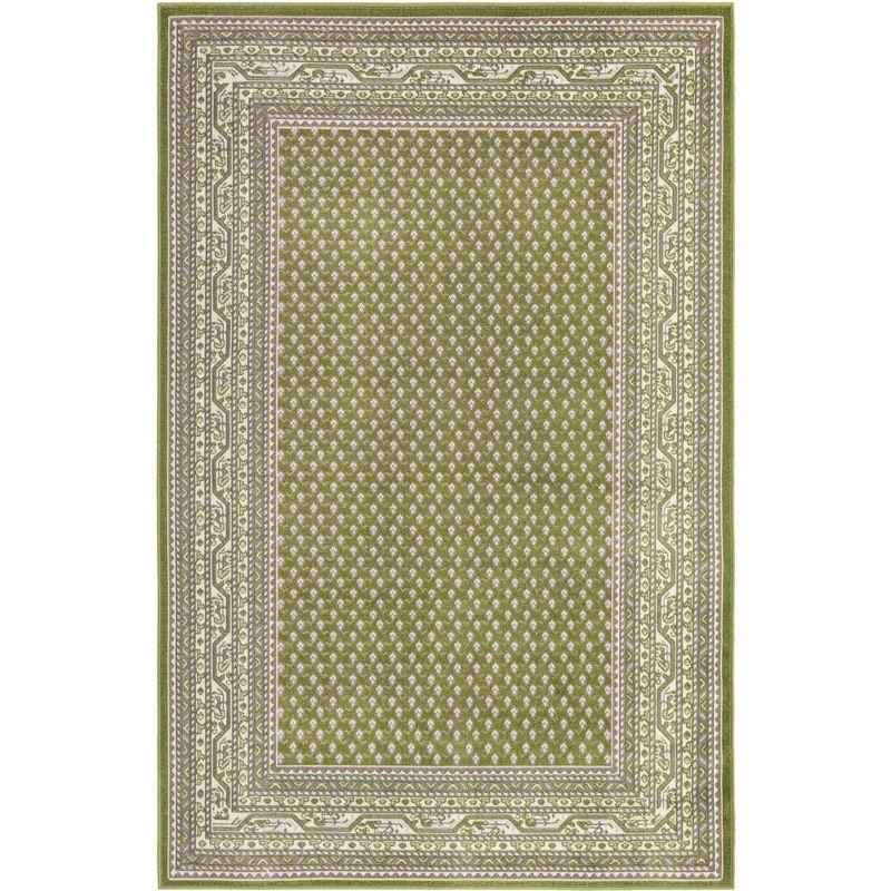 Unique Loom Williamsburg Collection Area Rug - Allover (5' 1" x 8' Rectangle Green/Gray)