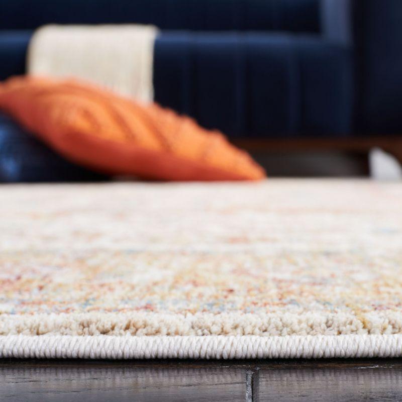 Valencia VAL568 Power Loomed Area Rug - Ivory/Rust - 4'x6'2" - Safavieh.