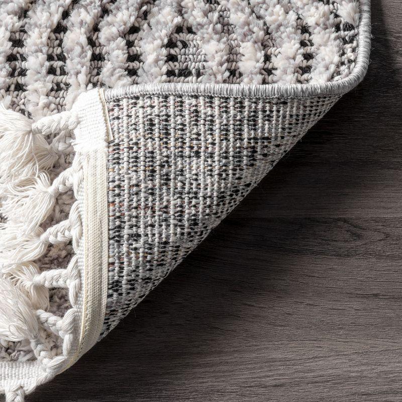 Nuloom Arielle Soft Trellis Textured Tassel Indoor Area Rug, 4' x 6'