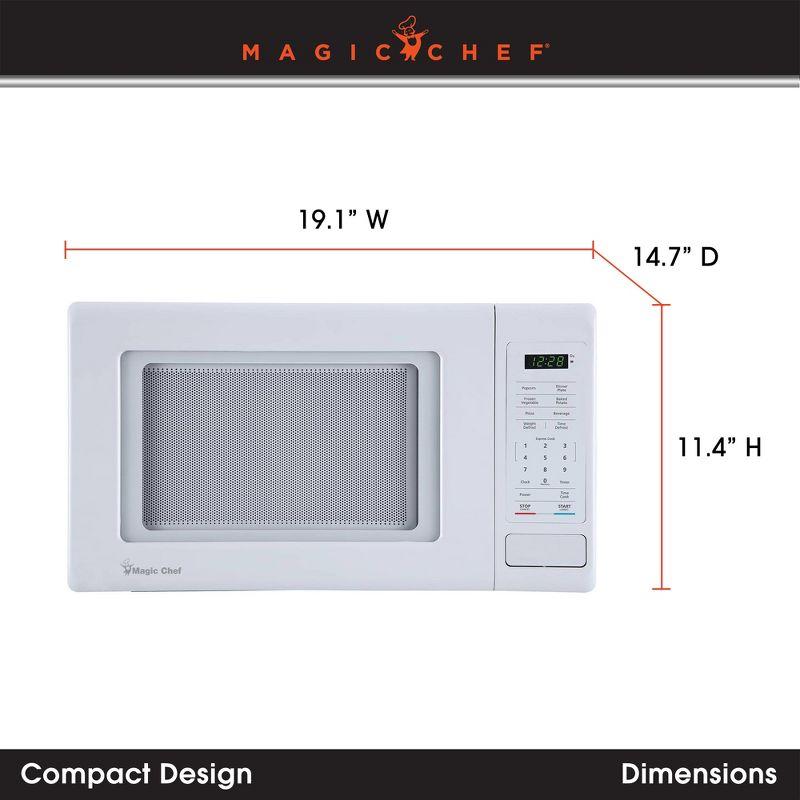 Magic Chef 0.9 Cubic Feet 900 Watt Countertop Microwave