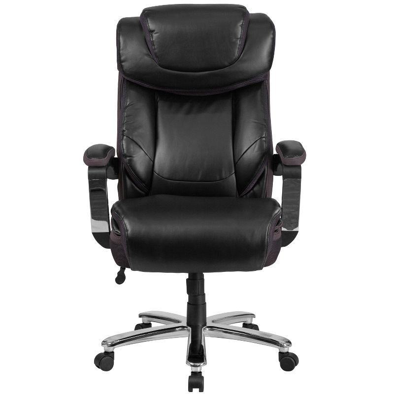 Flash Furniture Esmeralda Big & Tall LeatherSoft Ergonomic Office Chair with Headrest and Armrests by Flash Furniture