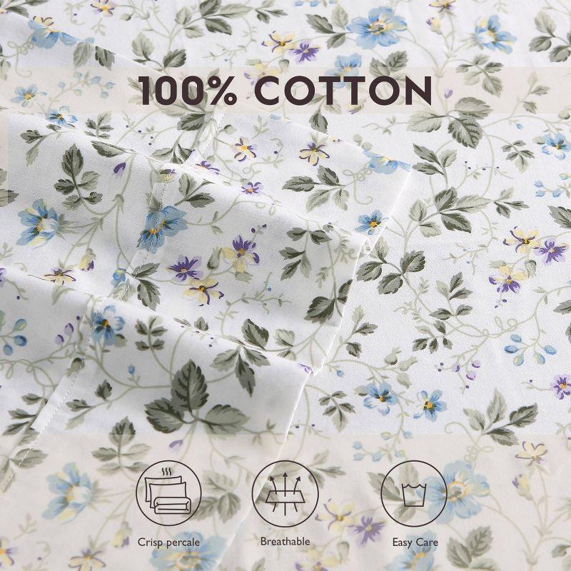 300 Thread Count Printed Pattern Pillowcase - Laura Ashley