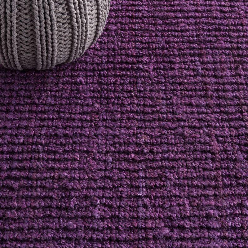 Natural Fiber NF447 Hand Woven Indoor Area Rug - Purple - 6'x6' - Safavieh