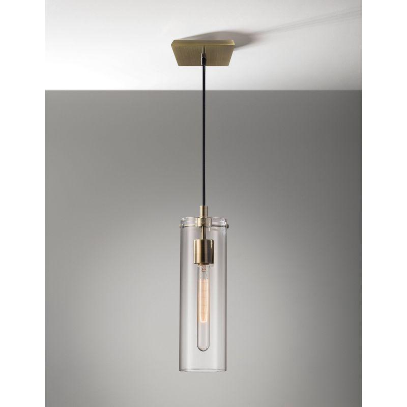 13.75&#34; Dalton Pendant Ceiling Light Brass - Adesso