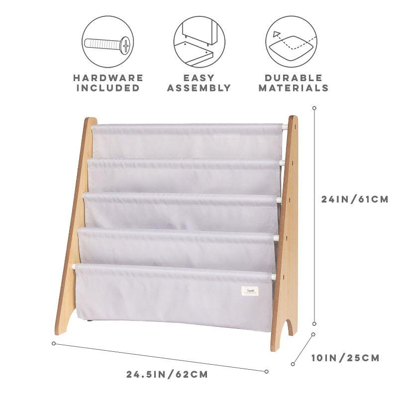 3 Sprouts URKS 3 Sprouts - Book Shelf - Kids Book Rack Organizer  - Baby Room Bookcase