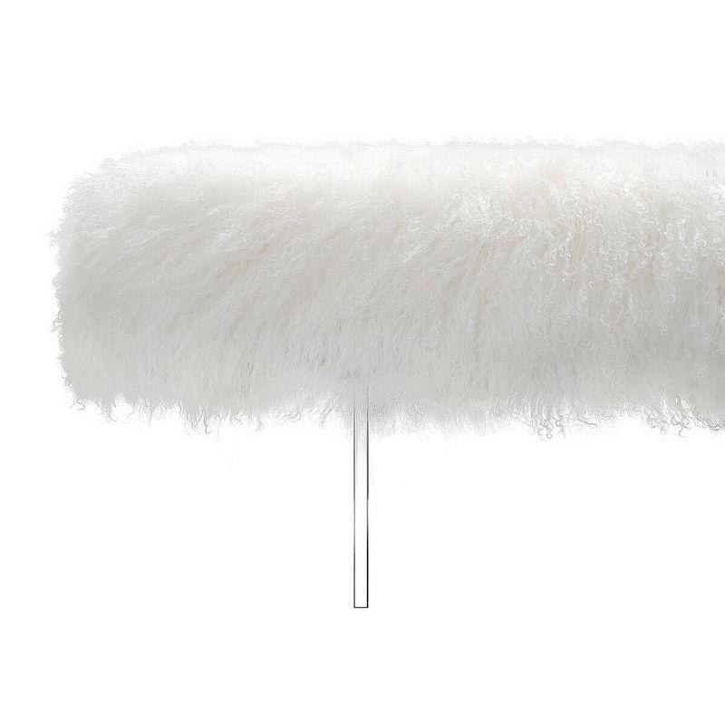 Lilliana Sheepskin Bench  - Safavieh