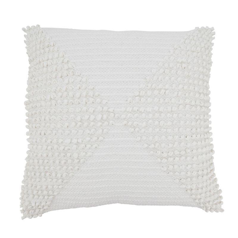 Saro Zandra Collection Cotton Throw Pillow
