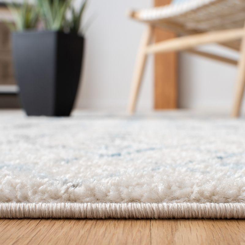 Tulum TUL262 Power Loomed Area Rug - Ivory/Turquoise - 6'x9' - Safavieh.