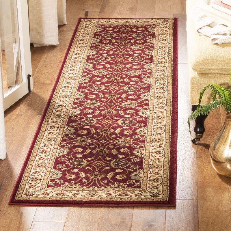 Lyndhurst LNH553 Power Loomed Runner Rug - Red/Ivory - 2'3"x8' - Safavieh