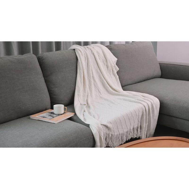 Peace Nest 50"x60" Diamond Knit Throw Blanket