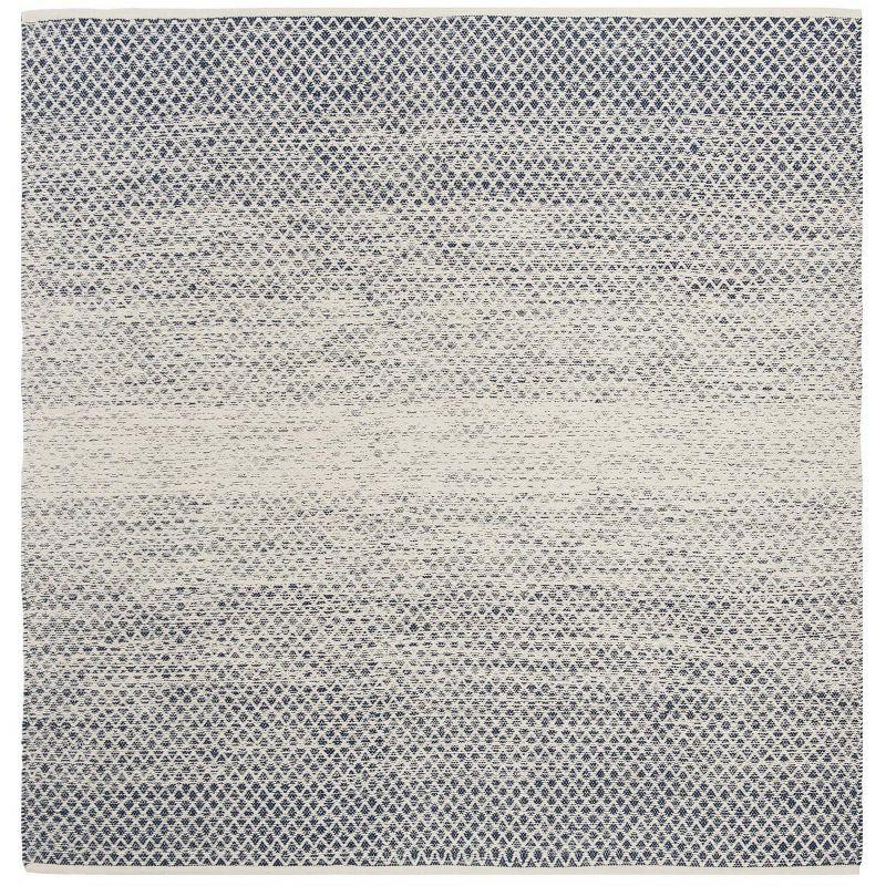 Montauk MTK601 Hand Woven Indoor Area Rug - Navy/Ivory - 6'x6' - Safavieh