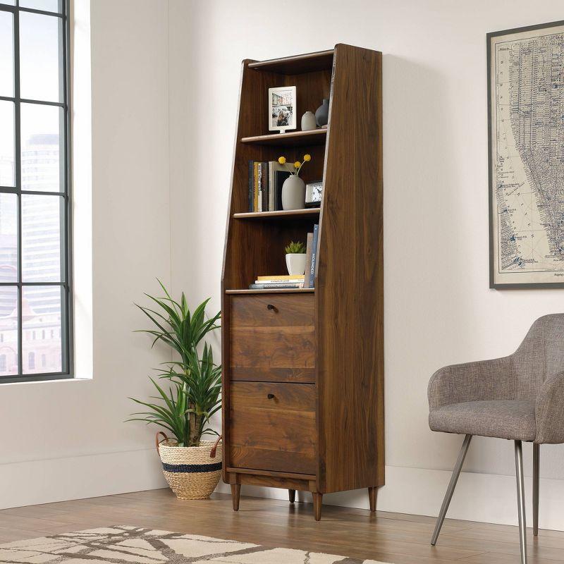 70" Harvey Park Narrow Bookshelf Walnut - Sauder