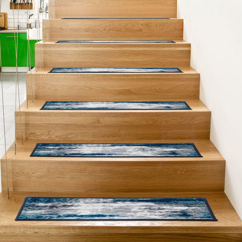 World Rug Gallery Abstract Non-Slip Stair Treads