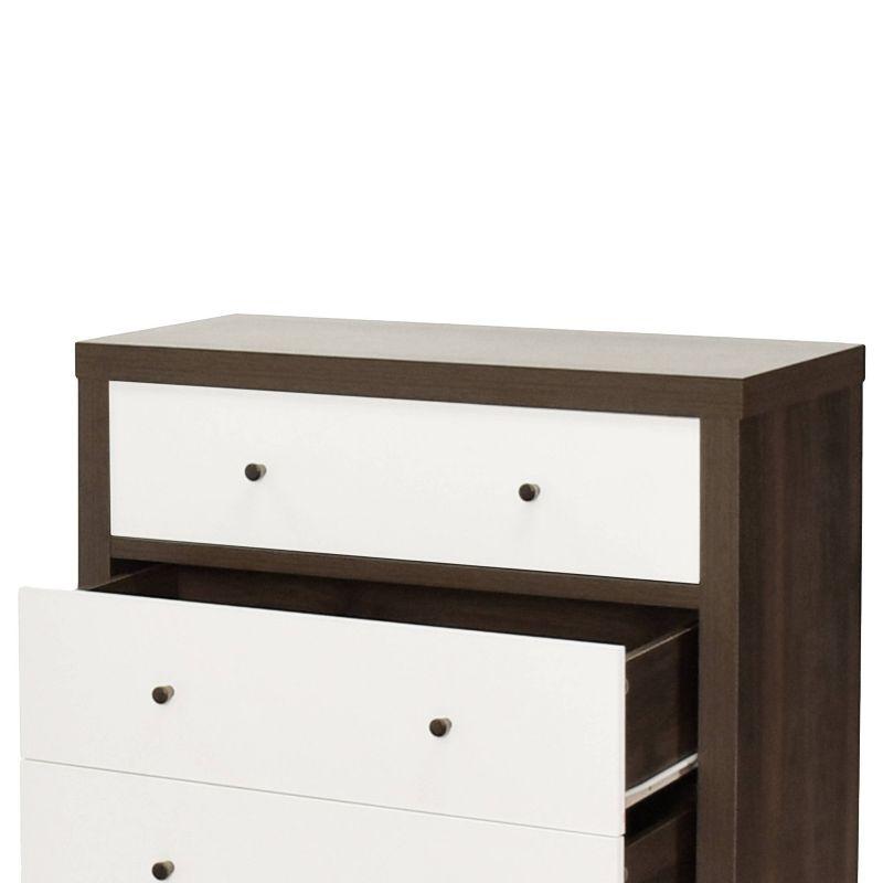Christopher Knight Home Nystrom Mid-Century Modern 3 Drawer Chest Walnut/White