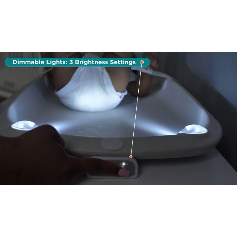 Contours Glow Motion Sensing Waterproof Light-Up Changing Pad for Dresser or Changing Table