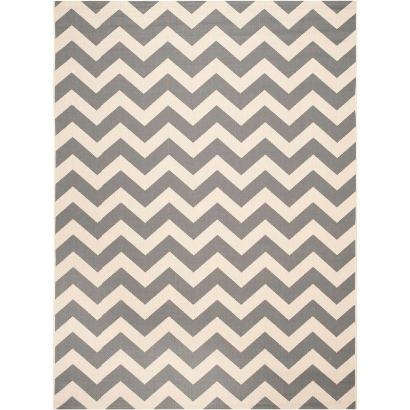 Courtyard CY6244 Power Loomed Indoor and Outdoor Area Rug - Grey/Beige - 8'x11' - Safavieh