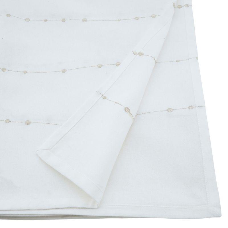 Saro Lifestyle Embroidered Design Cotton Tablecloth