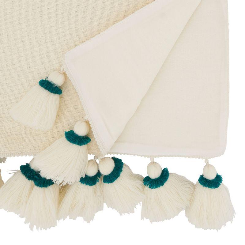 Saro Lifestyle Table Runner With Tassel Edges