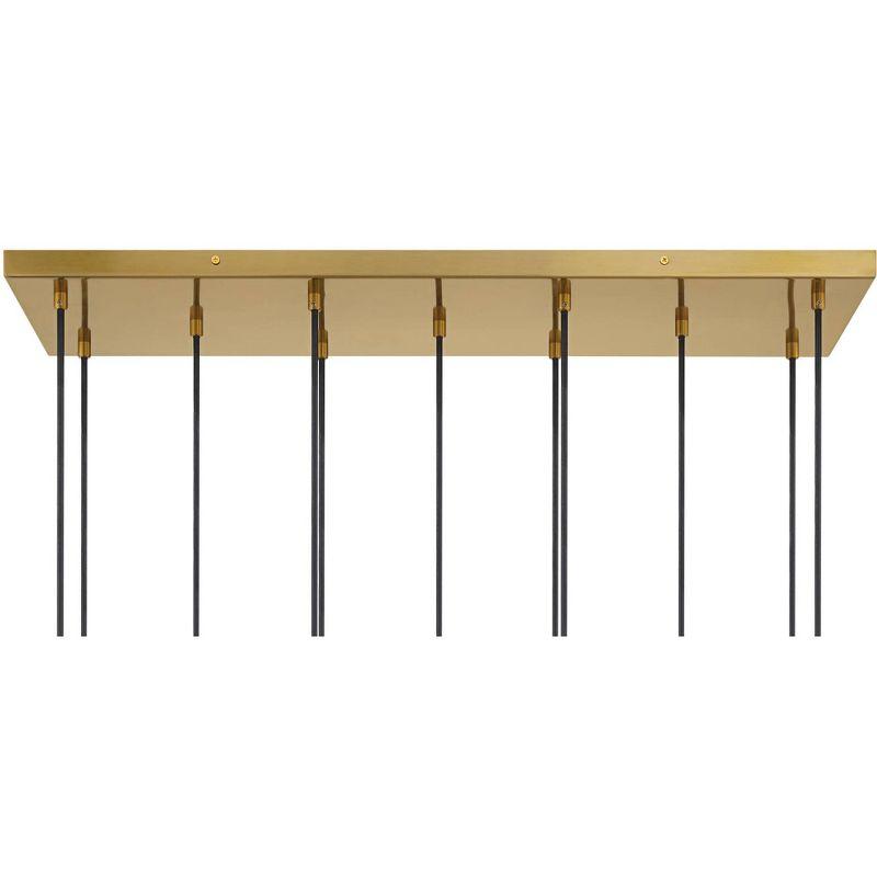 Possini Euro Design Marika 32" Modern Pendant Chandelier Ceiling Light Fixture Dining Room Over Table Kitchen Island Multi-Light Soft Gold Finish
