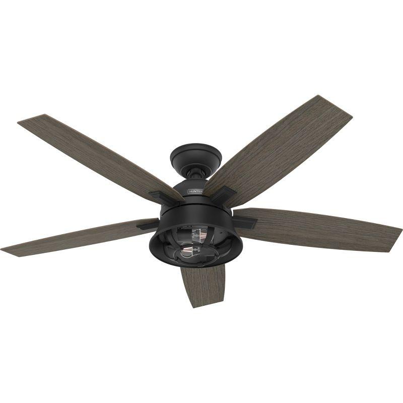 52" Hampshire 5 - Blade Ceiling Fan With LED Light Kit And Handheld Remote