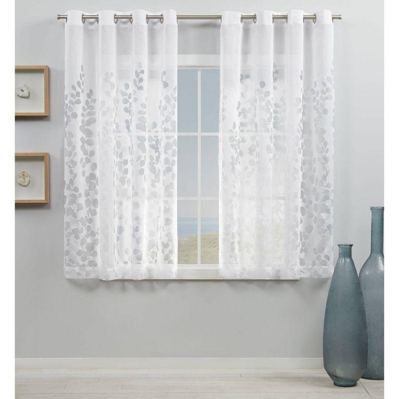 Cangelosi Cotton Blend Sheer Curtain Pair