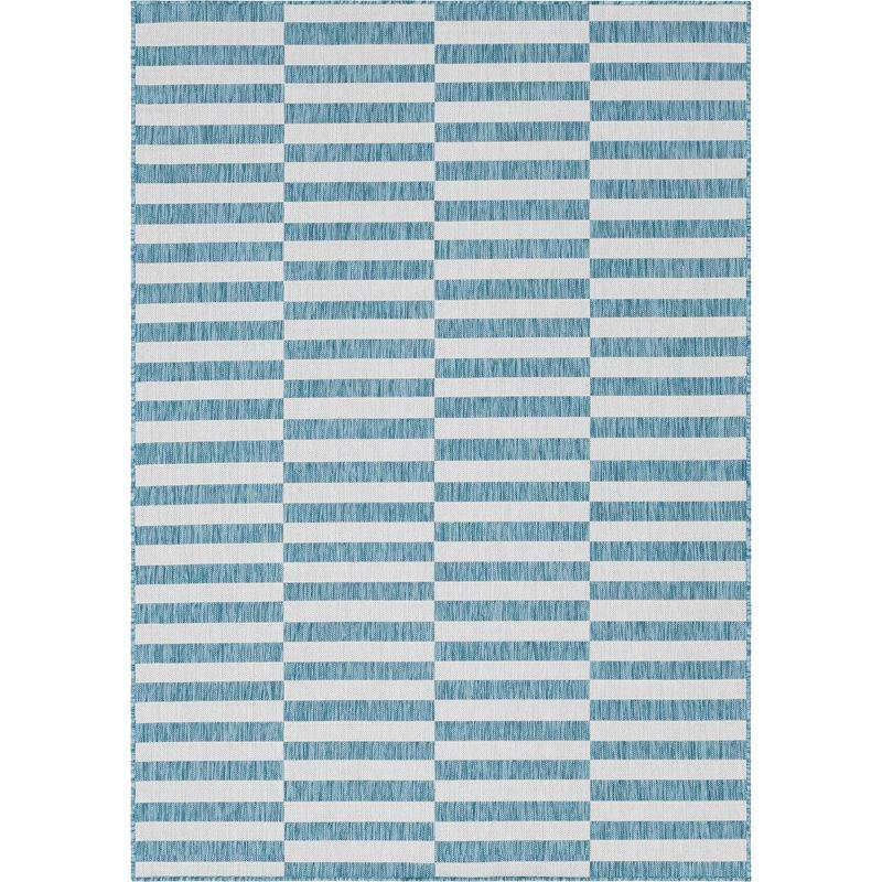 Unique Loom Outdoor Striped Area Rug