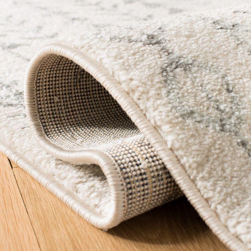 Tulum TUL262 Power Loomed Area Rug - Ivory/Grey - 5'x5' - Safavieh.