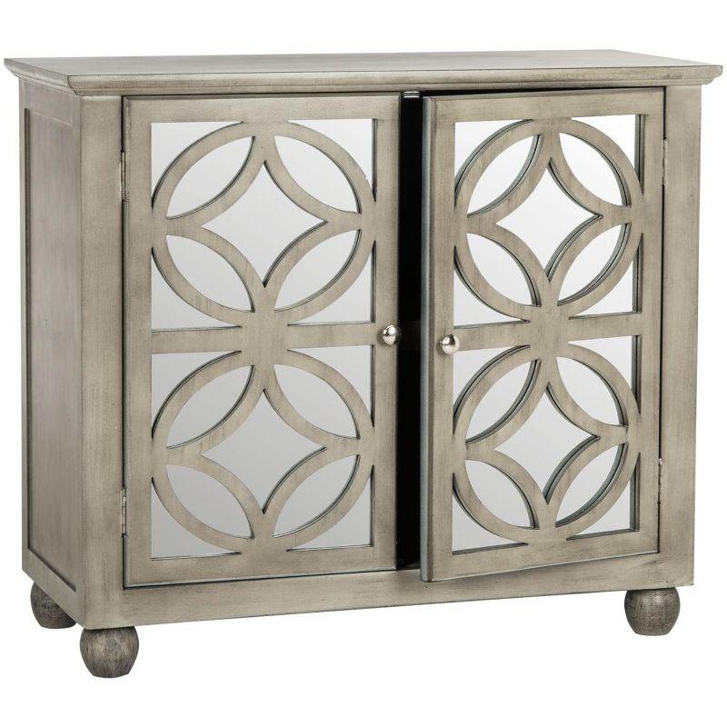 Havana Gray Mirrored 2-Door Transitional Chest