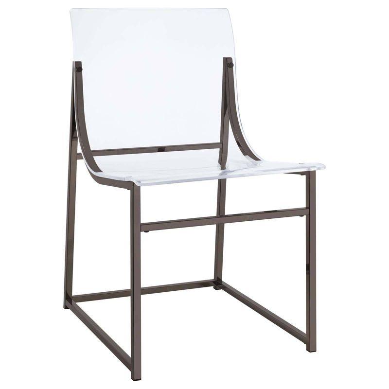 Coaster Set of 2 Adino Modern Acrylic Dining Side Chairs