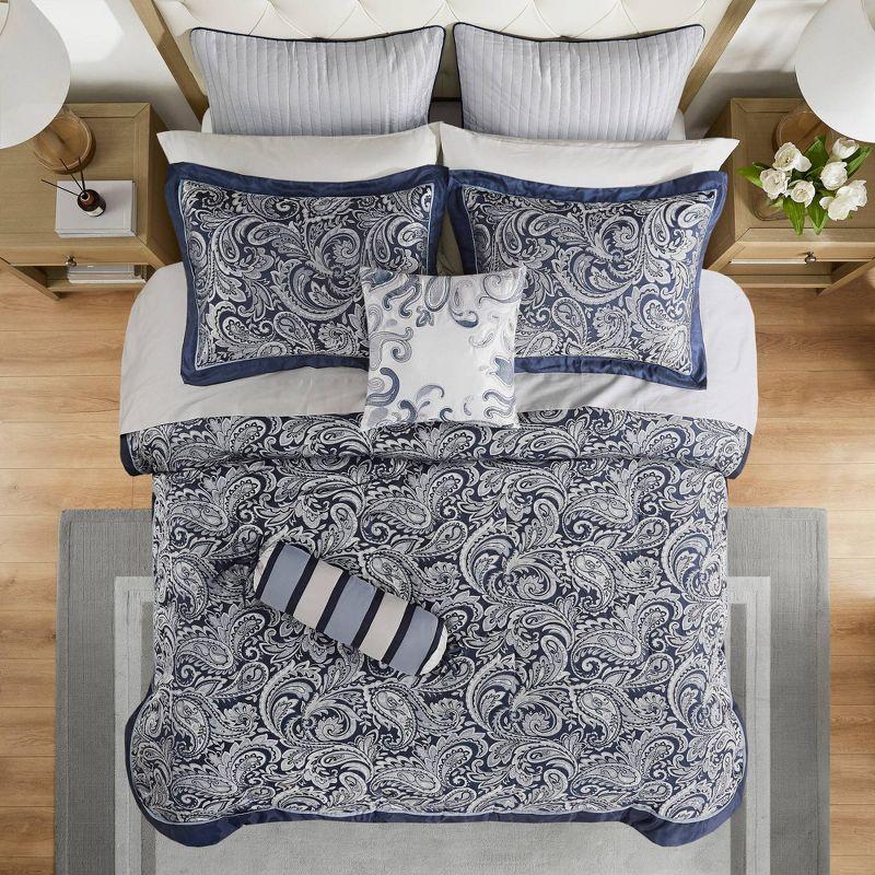 Aubrey 12 Piece Comforter Set with Cotton Bed Sheets