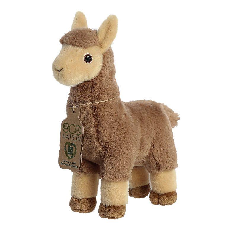 Aurora Medium Llama Eco Nation Eco-Friendly Stuffed Animal Tan 9.5"