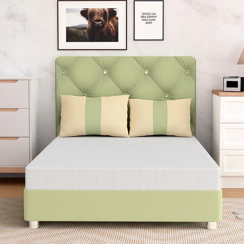 FDW 5 inch Mattress Gel Memory Foam Mattress for Cool Sleep & Pressure Relief/Bed-in-a-Box/Pressure Relieving,Twin