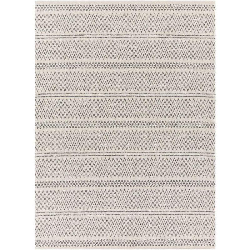 Aarau 8' x 10' Silver Gray Wool and Cotton Washable Rug